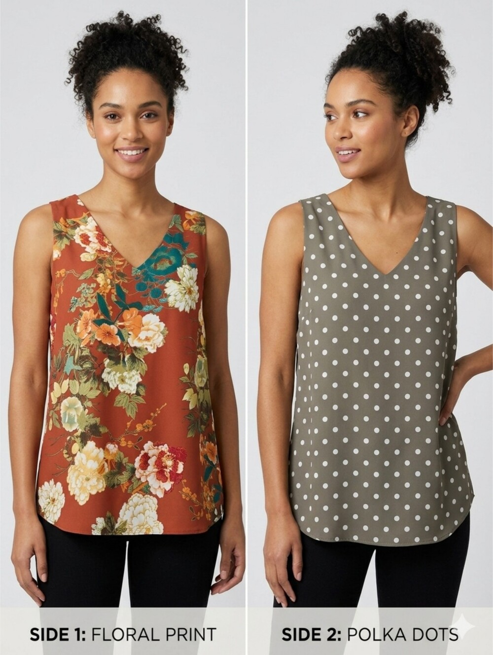 Chico's Two-in-One Styling Reversible Tank Top